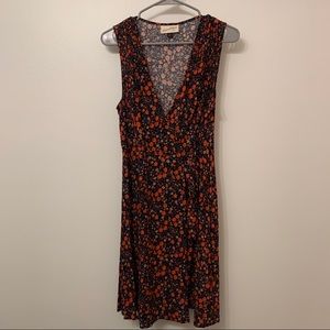 Floral wrap dress